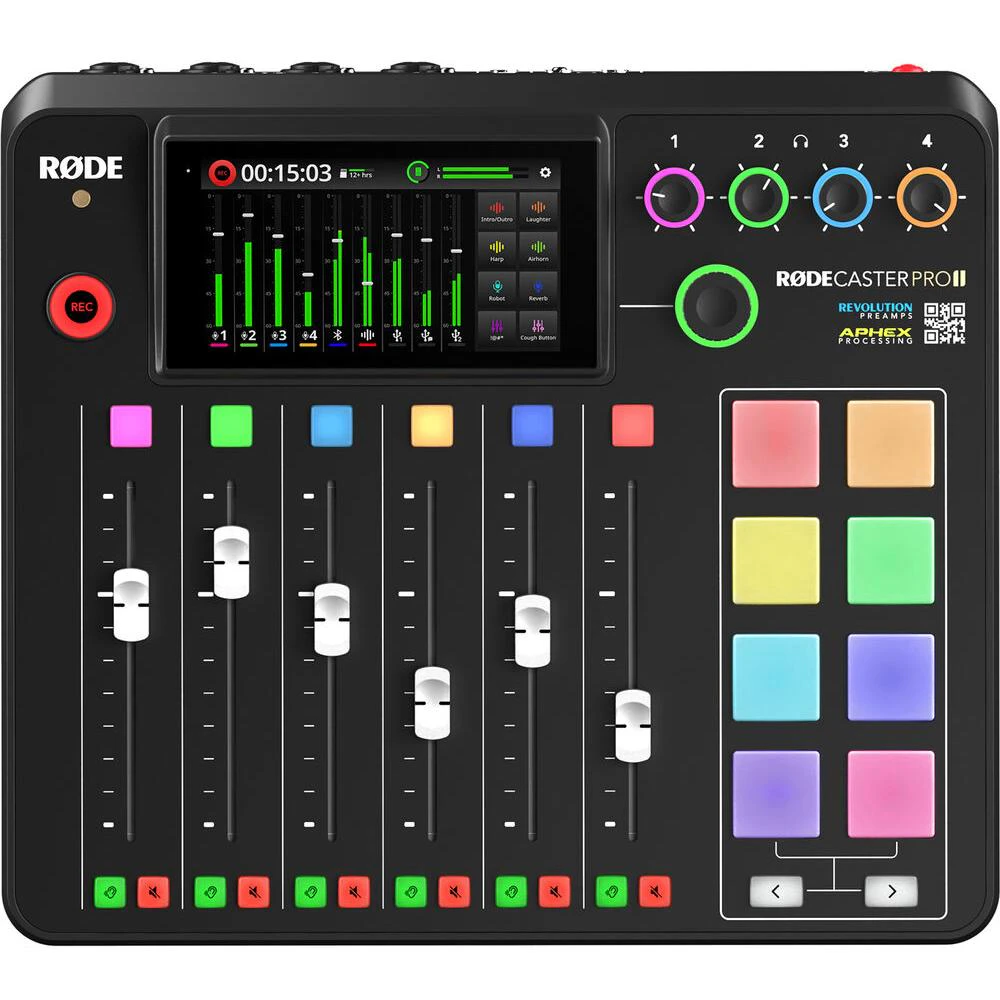 RODE RODECaster Pro II - Integrated Audio Production Studio (Black)