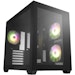 A product image of FSP CMT380 - ARGB Mid Tower Dual-Chamber Case (Black)