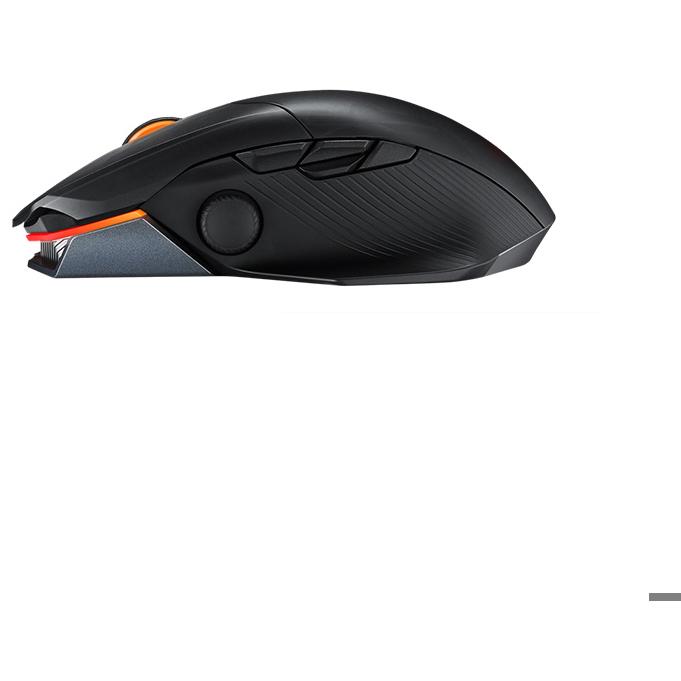 A large main feature product image of ASUS ROG Chakram X Origin Wireless Gaming Mouse