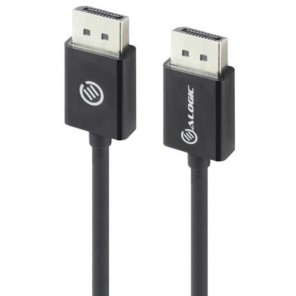 A large main feature product image of EX-DEMO ALOGIC Elements DisplayPort to DisplayPort 1.2 Cable - 1m