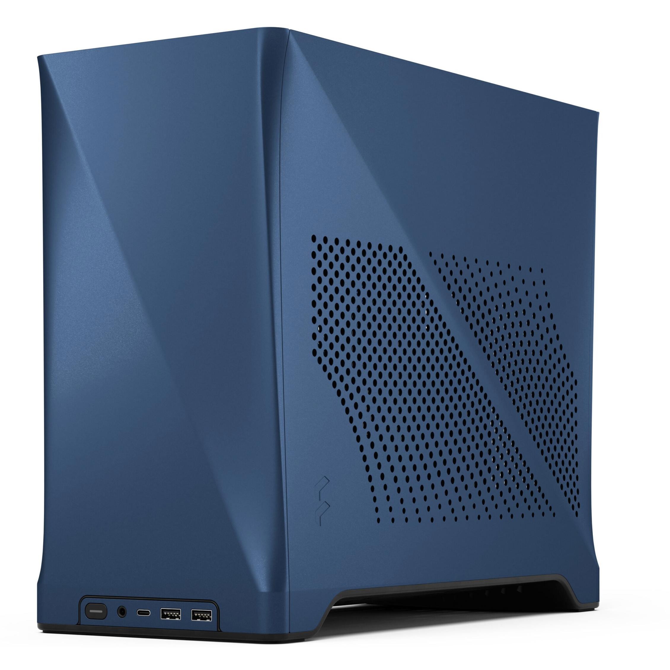 A large main feature product image of Fractal Design Era 2 SFF 18.9L Mini-ITX Case (Midnight Blue)