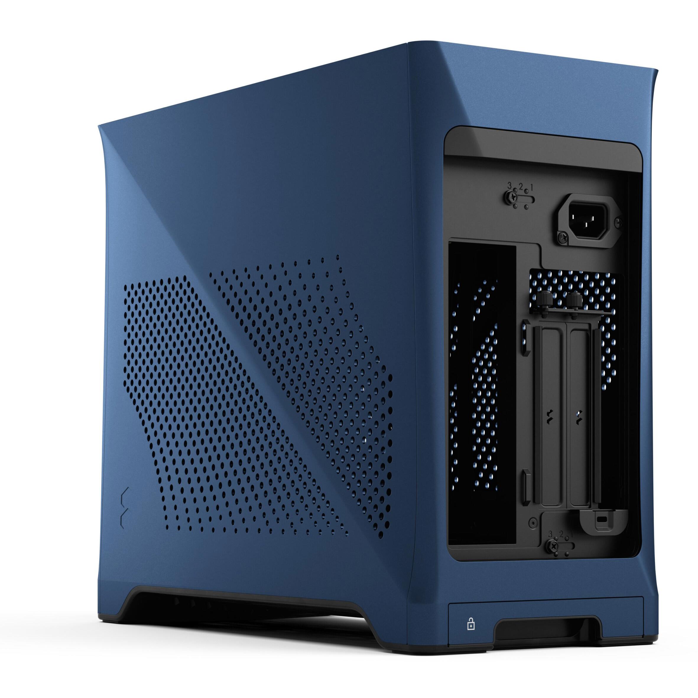 A large main feature product image of Fractal Design Era 2 SFF 18.9L Mini-ITX Case (Midnight Blue)