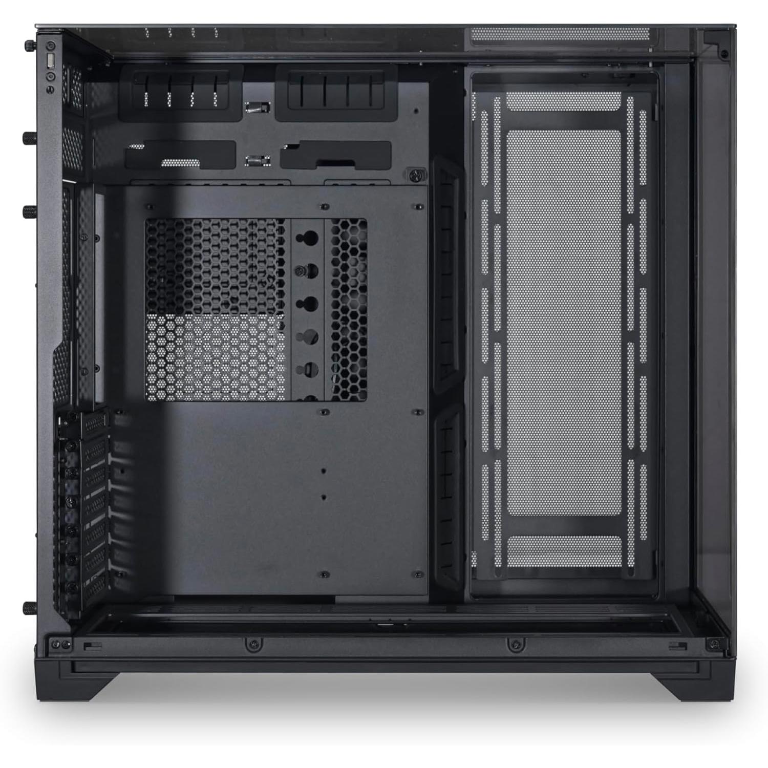 A large main feature product image of Lian Li O11 Vision - Mid Tower ATX Case (Chrome)