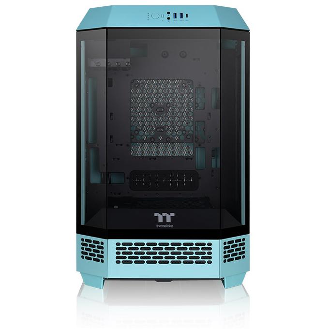 A large main feature product image of Thermaltake The Tower 300 - Micro Tower Case (Turquoise)