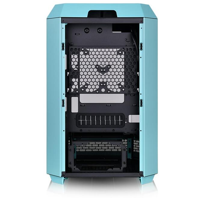 A large main feature product image of Thermaltake The Tower 300 - Micro Tower Case (Turquoise)