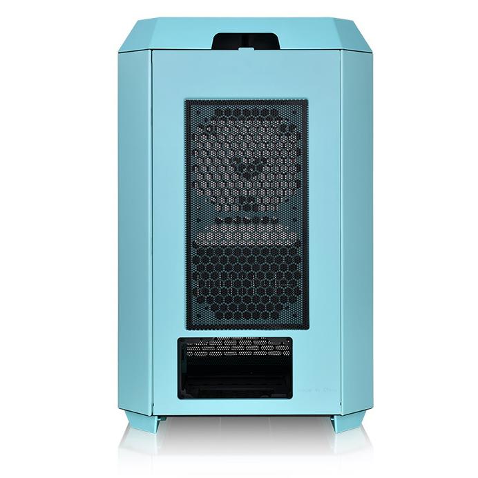 A large main feature product image of Thermaltake The Tower 300 - Micro Tower Case (Turquoise)