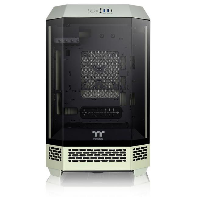 A large main feature product image of Thermaltake The Tower 300 - Micro Tower Case (Matcha Green)