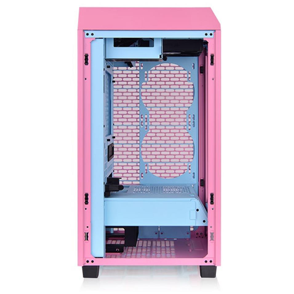 A large main feature product image of Thermaltake The Tower 200 - Mini Tower Case (Bubble Pink)