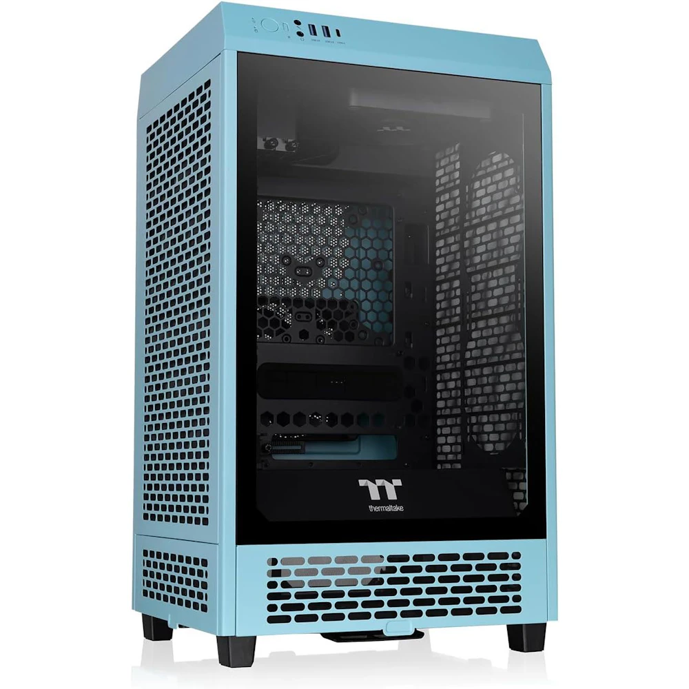 Thermaltake The Tower 200 - Mini Tower Case (Turquoise)
