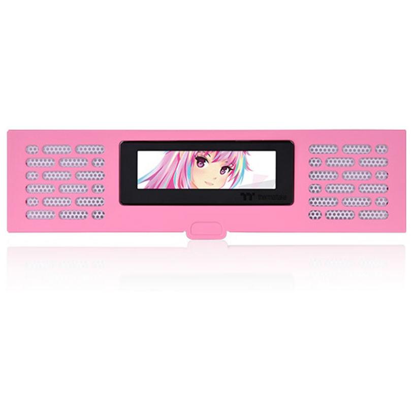 A large main feature product image of Thermaltake LCD Display Panel Kit for The Tower 200 (Bubble Pink)