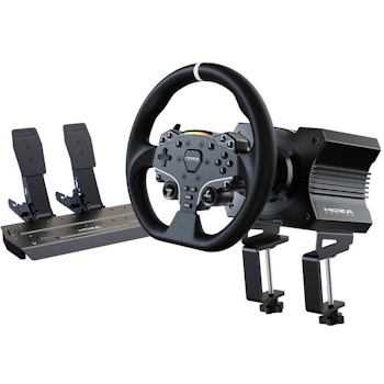 Product image of EX-DEMO MOZA R5 Racing Simulator Bundle - 5.5Nm Direct Drive Wheel & Pedals - Click for product page of EX-DEMO MOZA R5 Racing Simulator Bundle - 5.5Nm Direct Drive Wheel & Pedals