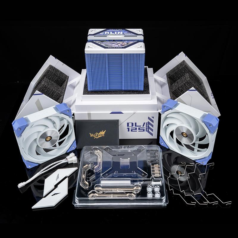 A large main feature product image of Valkyrie DL125 ARGB - Performance Dual Tower CPU Cooler (Merlin)