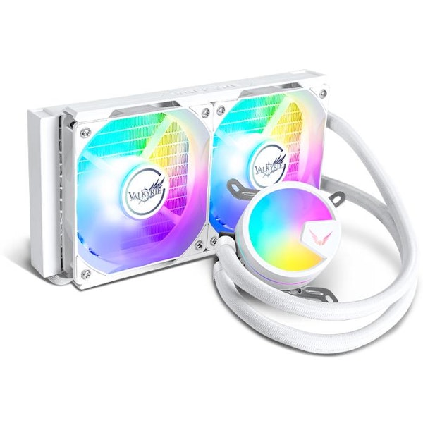 Valkyrie A240 ARGB - 240mm AIO CPU Liquid Cooler (White) | PLE Computers