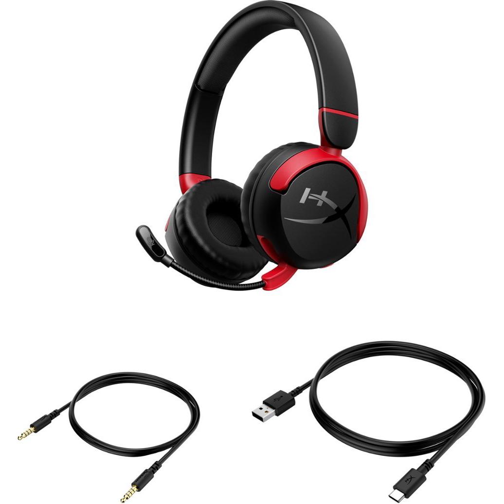 A large main feature product image of HyperX Cloud Mini Wireless - Compact Headset for Young Gamers (Black)