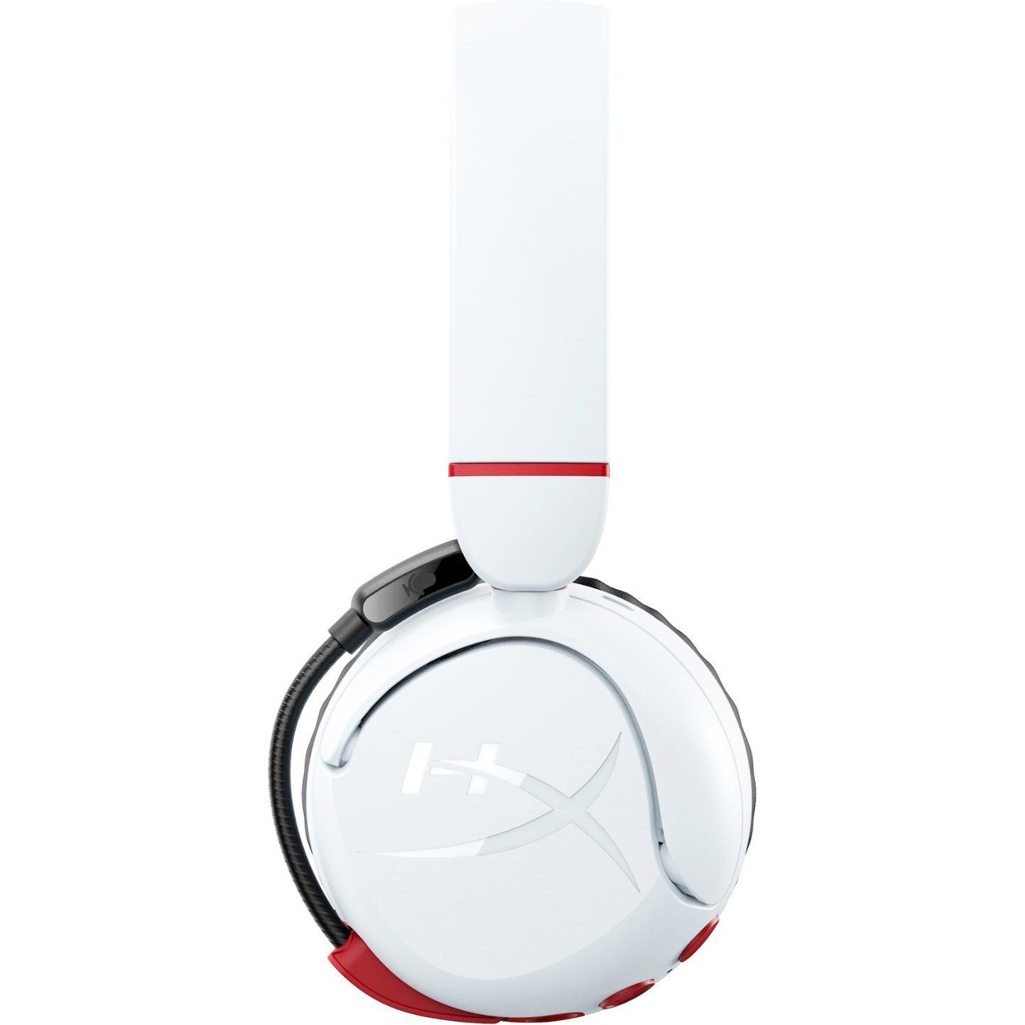 A large main feature product image of HyperX Cloud Mini Wireless - Compact Headset for Young Gamers (White)