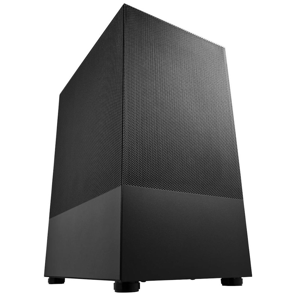 A large main feature product image of FSP S110 - Mesh Micro Tower Case (Black)
