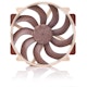 A small tile product image of Noctua NF-A14x25r G2 PWM Sx2-PP - 140mm x 25mm 1500RPM LCP Cooling Fan Set (2 Pack)