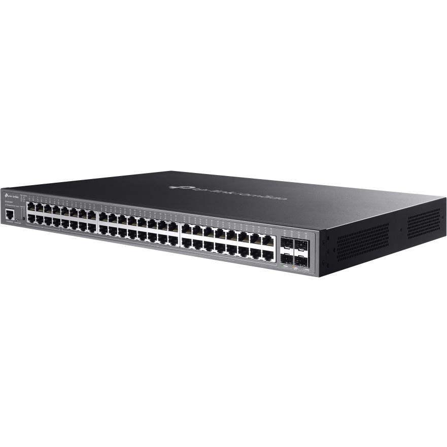 A large main feature product image of TP-Link Omada SG3452XMPP - 48-Port Gigabit and 4-Port 10GE SFP+ L2+ Managed Switch with 40-Port PoE+ & 8-Port PoE++