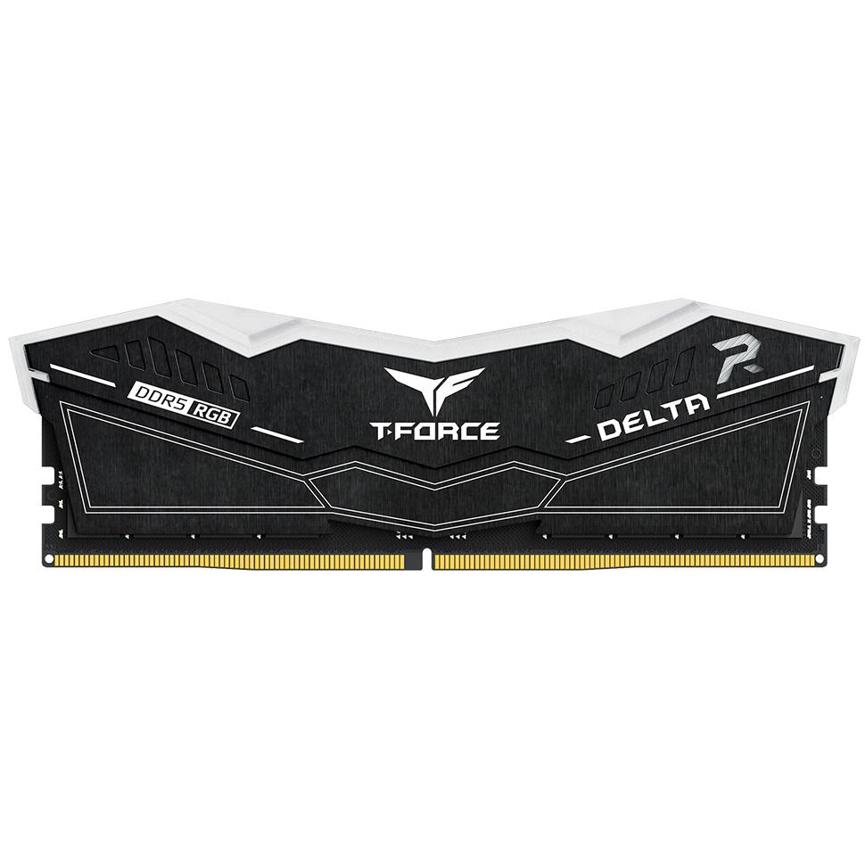 A large main feature product image of Team T-Force Delta RGB 16GB Kit (2x8GB) DDR5-6000 C38