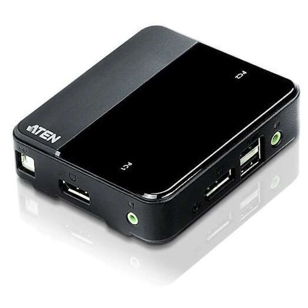 ATEN 2-Port USB DisplayPort/Audio KVM Switch