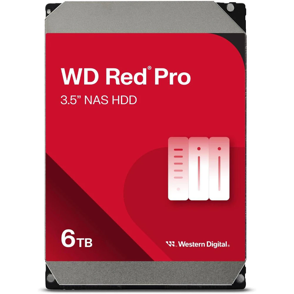 WD Red Pro 3.5" NAS HDD - 6TB 256MB