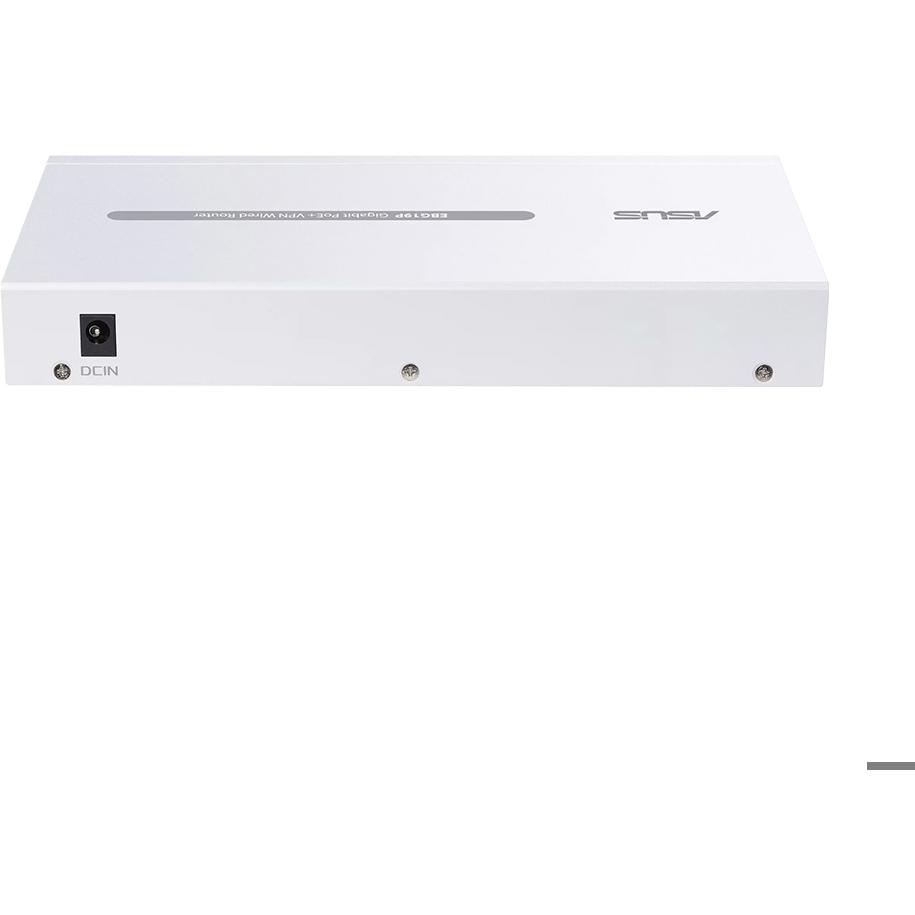 A large main feature product image of ASUS ExpertWiFi EBG19P Gigabit PoE+ VPN Wired Router