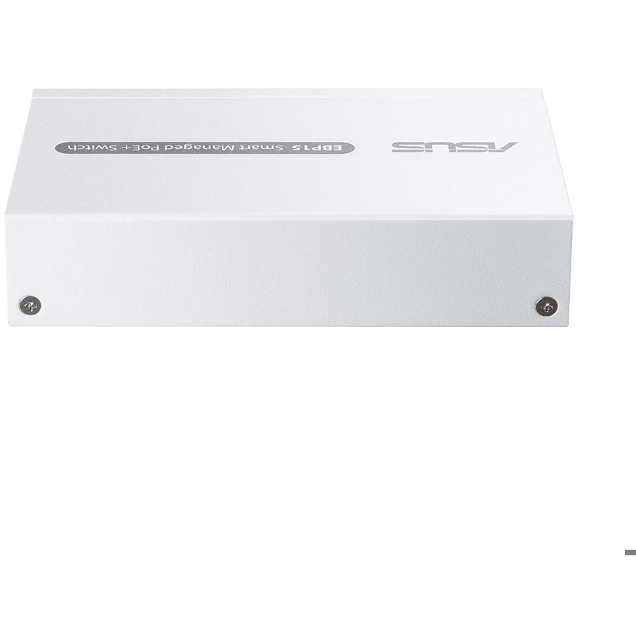 A large main feature product image of ASUS ExpertWiFi EBP15 Smart Managed 5 Port Gigabit PoE+ Switch