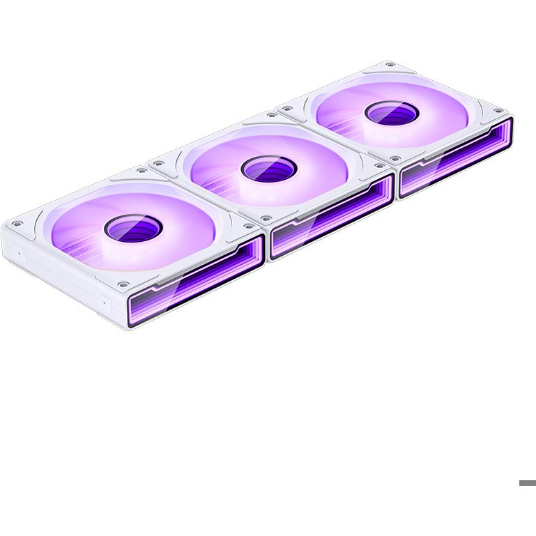 A large main feature product image of Jonsbo TF2-360SC 360mm AIO CPU Liquid Cooler with 2.1" LCD Display - White