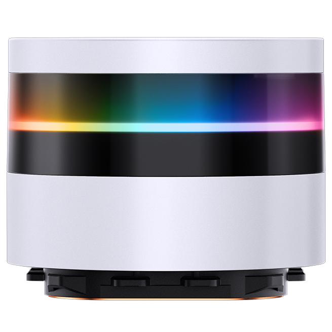 A large main feature product image of Jonsbo TF2-360SC 360mm AIO CPU Liquid Cooler with 2.1" LCD Display - White