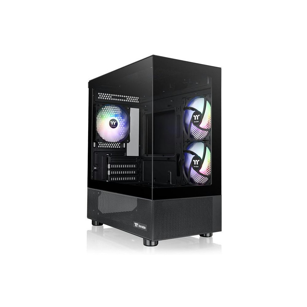 A large main feature product image of Thermaltake View 170 TG - ARGB Micro Tower Case (Black)