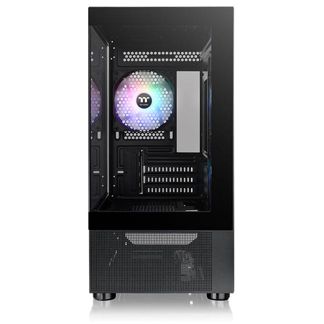 A large main feature product image of Thermaltake View 170 TG - ARGB Micro Tower Case (Black)