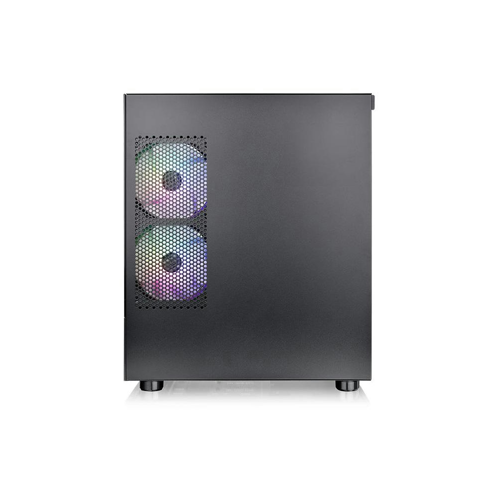 A large main feature product image of Thermaltake View 170 TG - ARGB Micro Tower Case (Black)