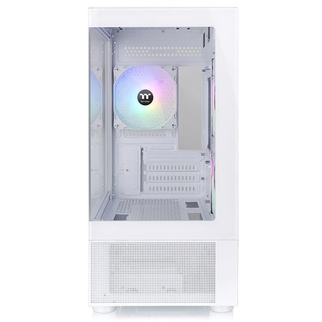 A large main feature product image of Thermaltake View 170 TG - ARGB Micro Tower Case (Snow)