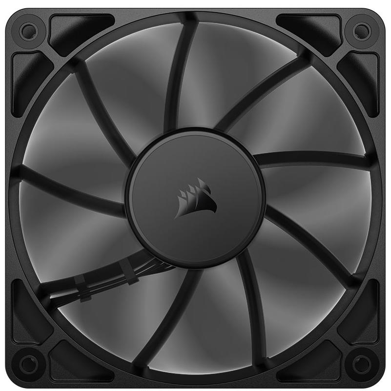 A large main feature product image of Corsair RS120 - 120mm PWM Fan 3-Pack (Black)