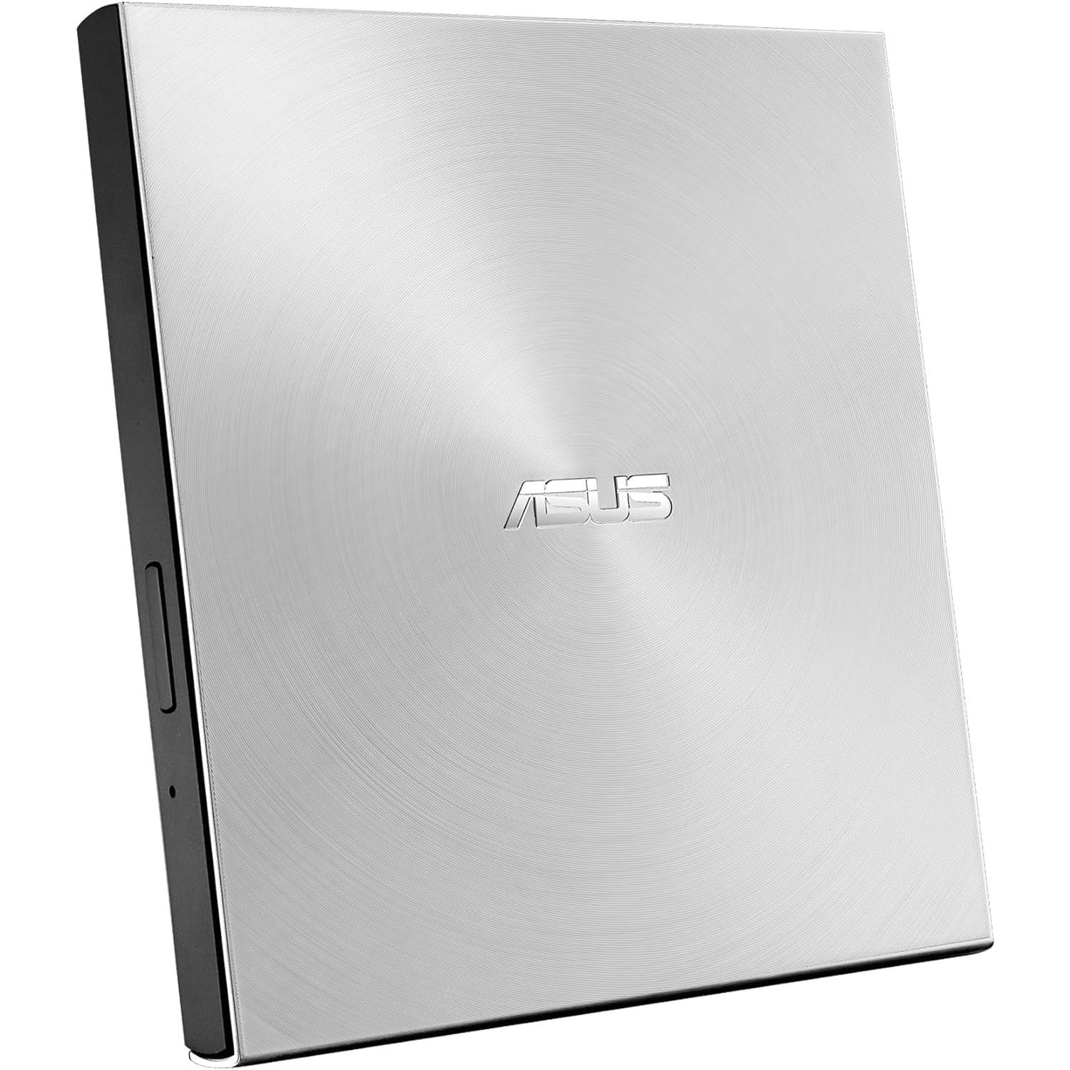 A large main feature product image of ASUS ZenDrive U8M Ultra Slim External USB C DVD Drive