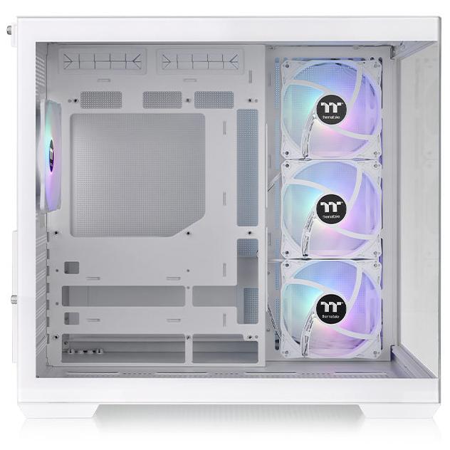 A large main feature product image of Thermaltake View 380 TG - Mid Tower Case (Snow)