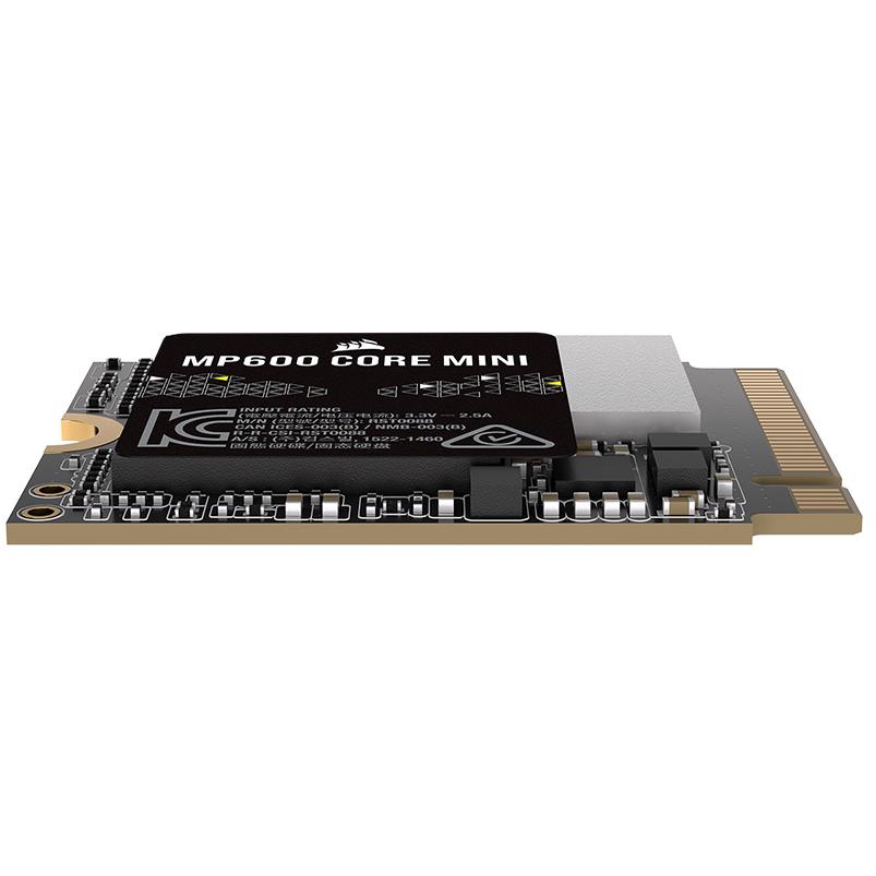 A large main feature product image of Corsair MP600 CORE MINI  PCIe Gen4 NVMe M.2 2230 SSD - 2TB