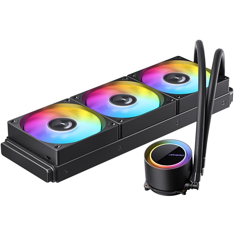 A large main feature product image of Jonsbo TG-360 ARGB 360mm AIO CPU Liquid Cooler (Black)