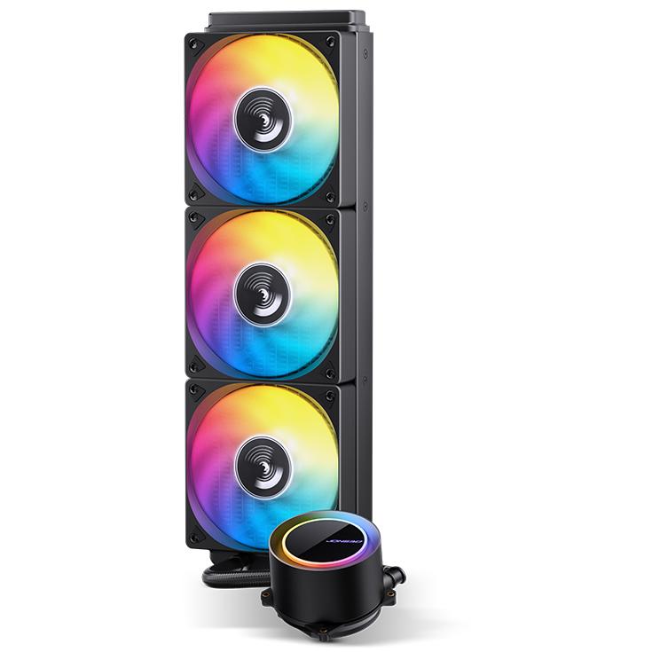 A large main feature product image of Jonsbo TG-360 ARGB 360mm AIO CPU Liquid Cooler (Black)