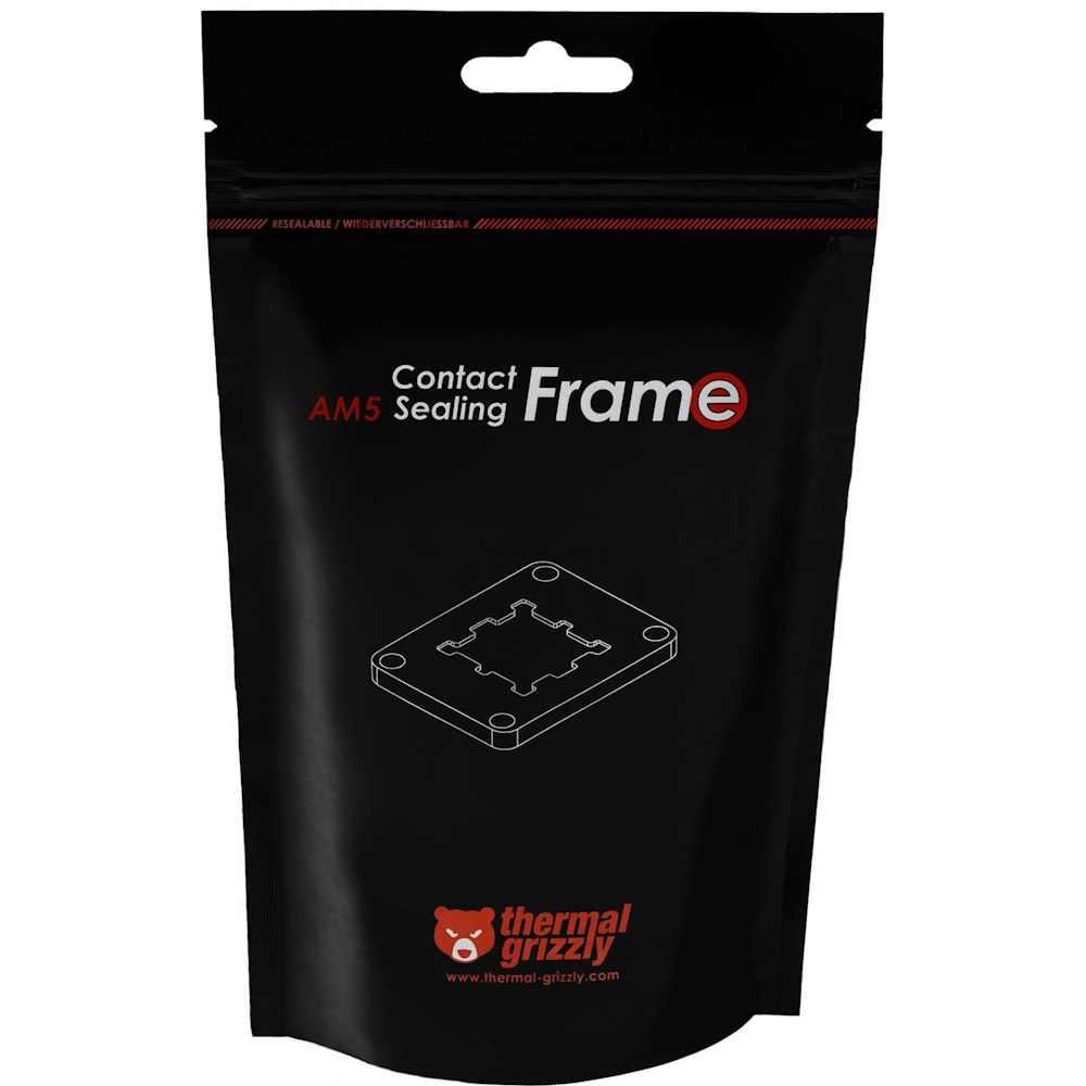 A large main feature product image of Thermal Grizzly Contact Sealing Frame for AMD AM5