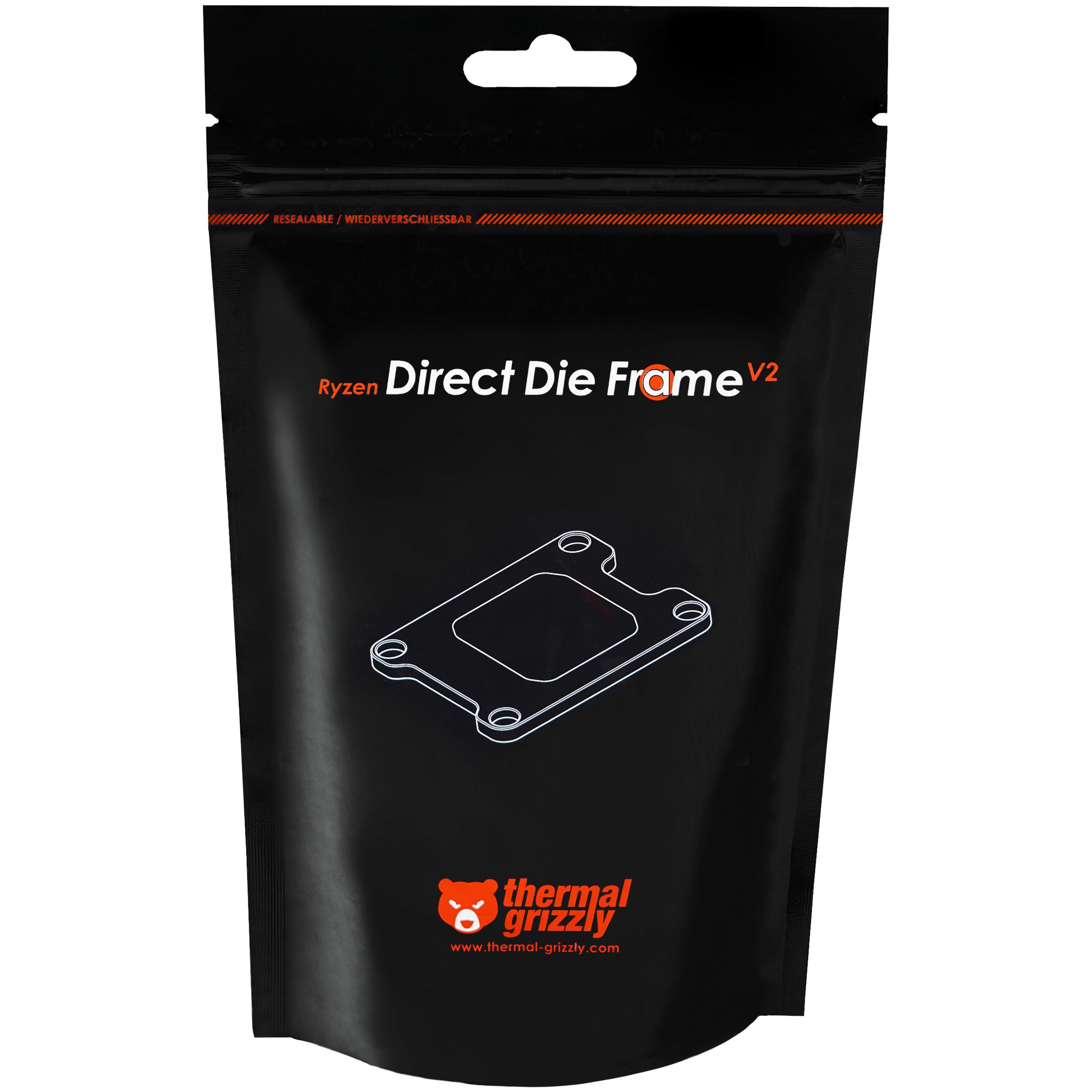 A large main feature product image of Thermal Grizzly AM5 Direct Die Frame V2