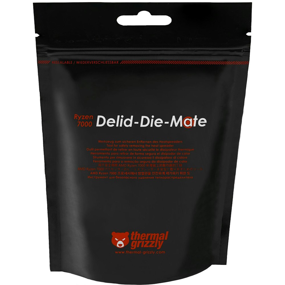 A large main feature product image of Thermal Grizzly Delid Die Mate - CPU Delidding Tool for AMD AM5