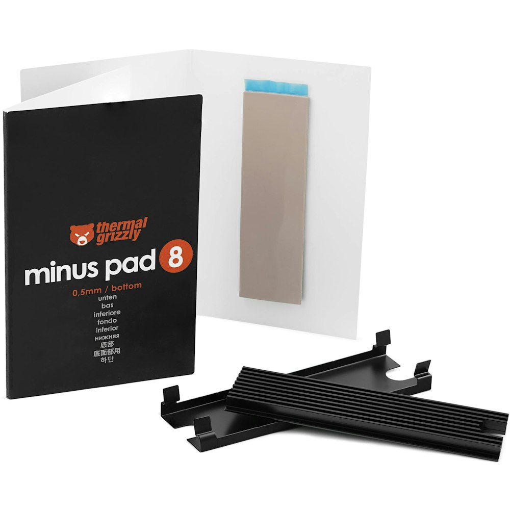 A large main feature product image of Thermal Grizzly SSD Cooler - M.2 Heatsink