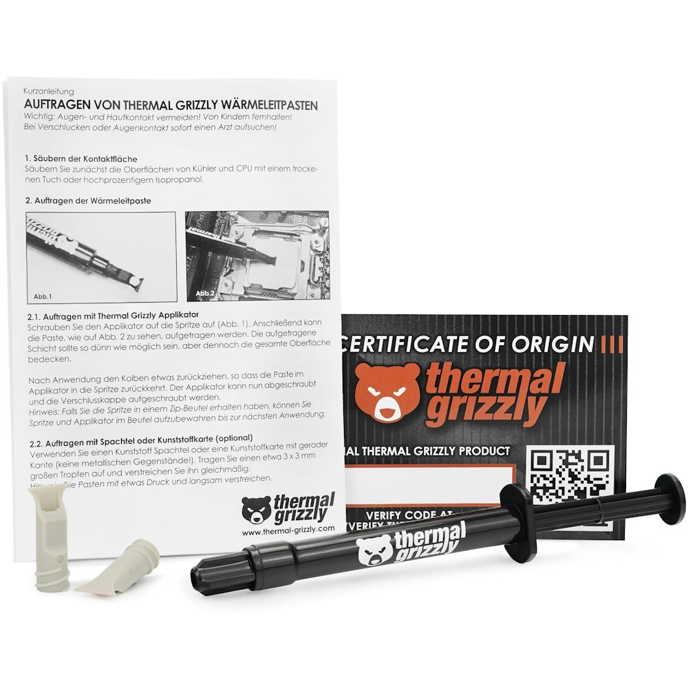 A large main feature product image of Thermal Grizzly Kryonaut Extreme - High Performance Thermal Compound (2g)