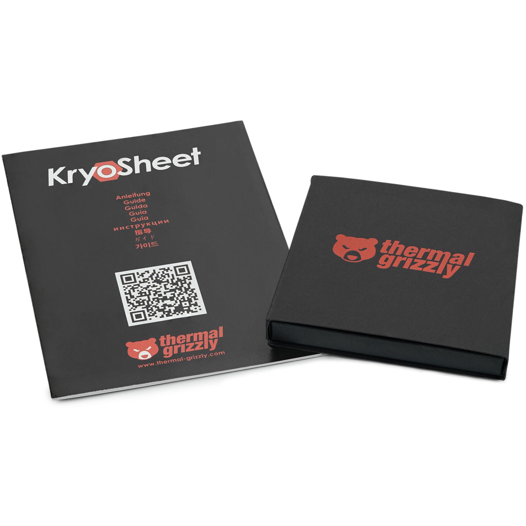 A large main feature product image of Thermal Grizzly Kryosheet - 38x38mm Performance Graphene Thermal Pad