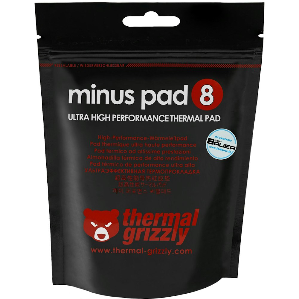 A large main feature product image of Thermal Grizzly Minus Pad 8 - 120x20 x 3.0mm Thermal Pad