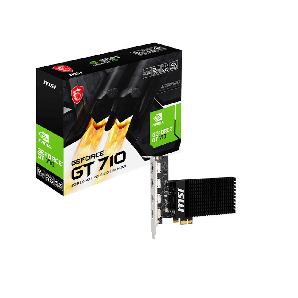 MSI GeForce GT 710 2GB DDR3 4 HDMI