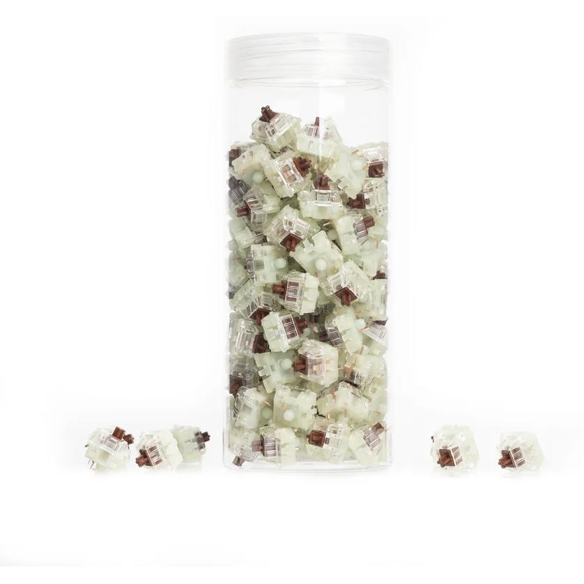 A large main feature product image of Cherry MX2A RGB Brown - 55g Tactile Switch Set (110pcs)