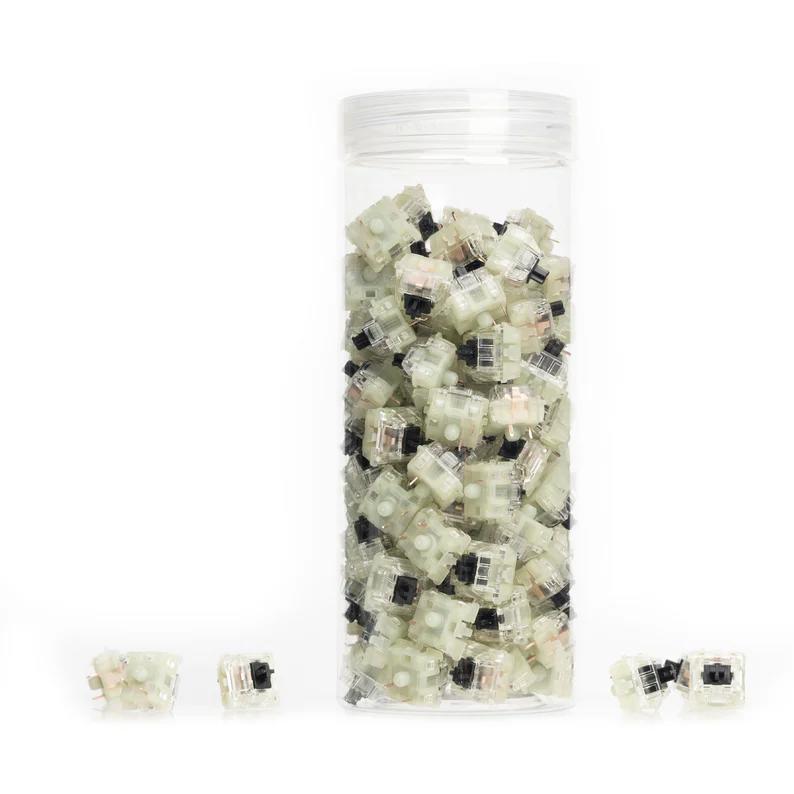 A large main feature product image of Cherry MX2A RGB Black - 60g Linear Switch Set (110pcs)