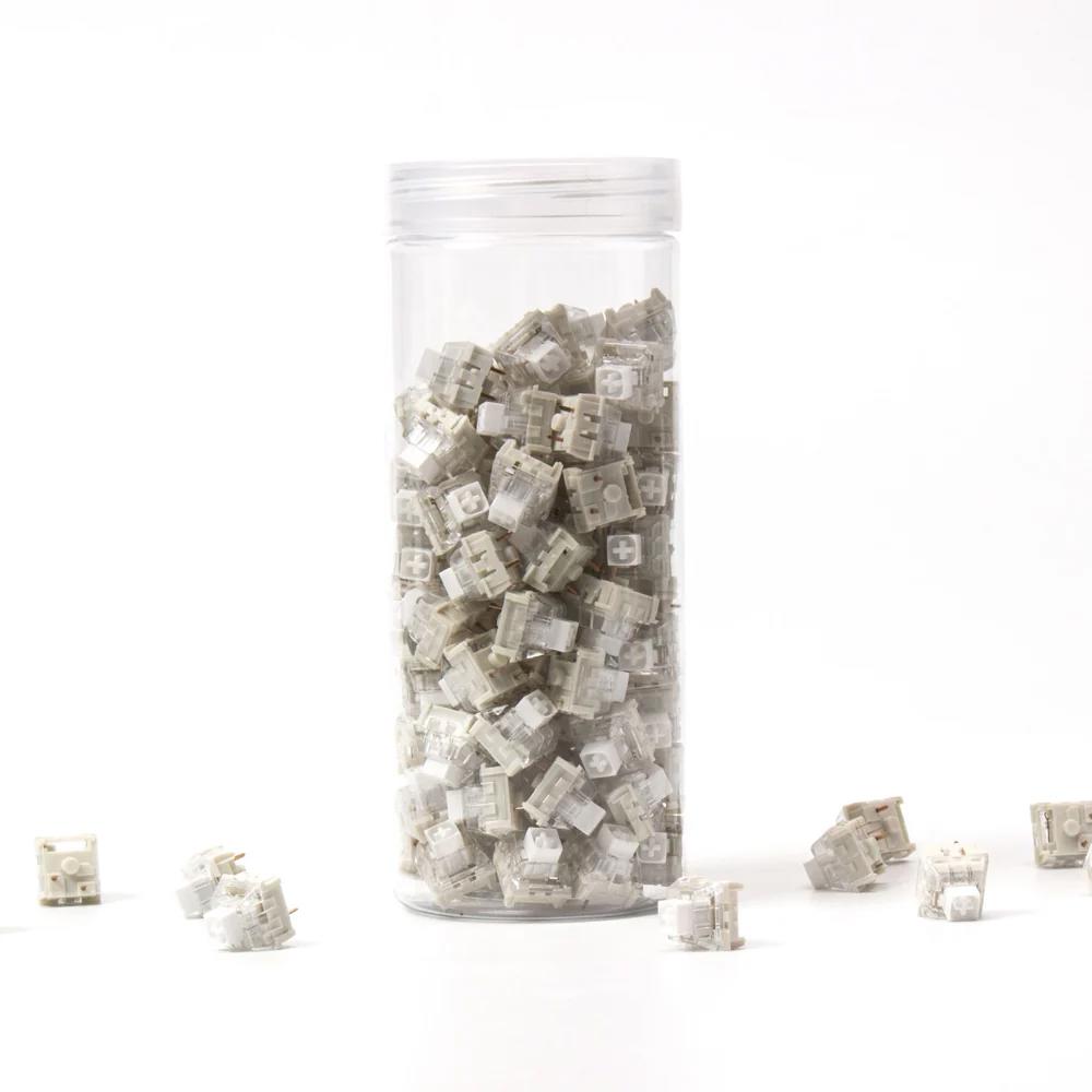 A large main feature product image of Kailh Box White - 45g Clicky Switch Set (110pcs)